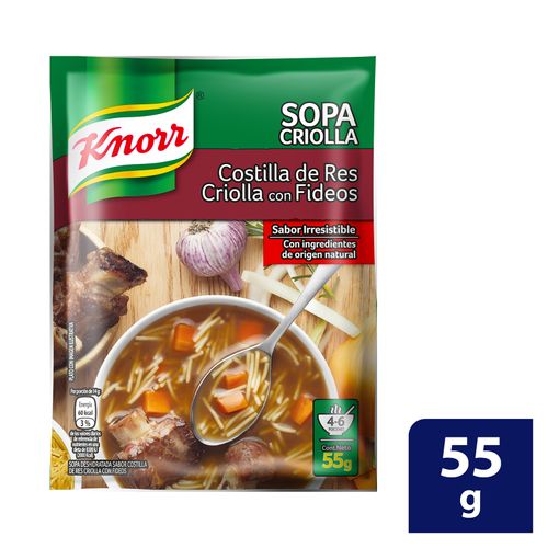 Sopa Knorr Costilla Criolla Fideos - 55gr