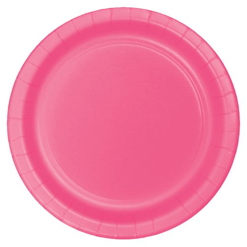 Plato Rosado 9 in - 6 Unidades (1 in = 2.54 cm)