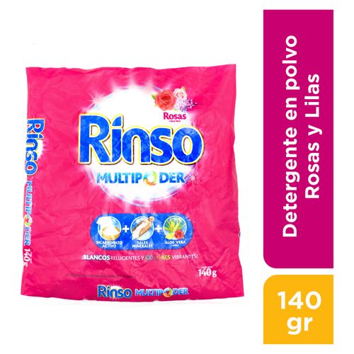 Detergente Rinso Polvo Rosas Y Lilas - 140 g