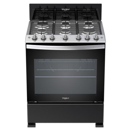 ESTUFA 6 QUEMADORES COLOR NEGROWhirlpool 30 PULG