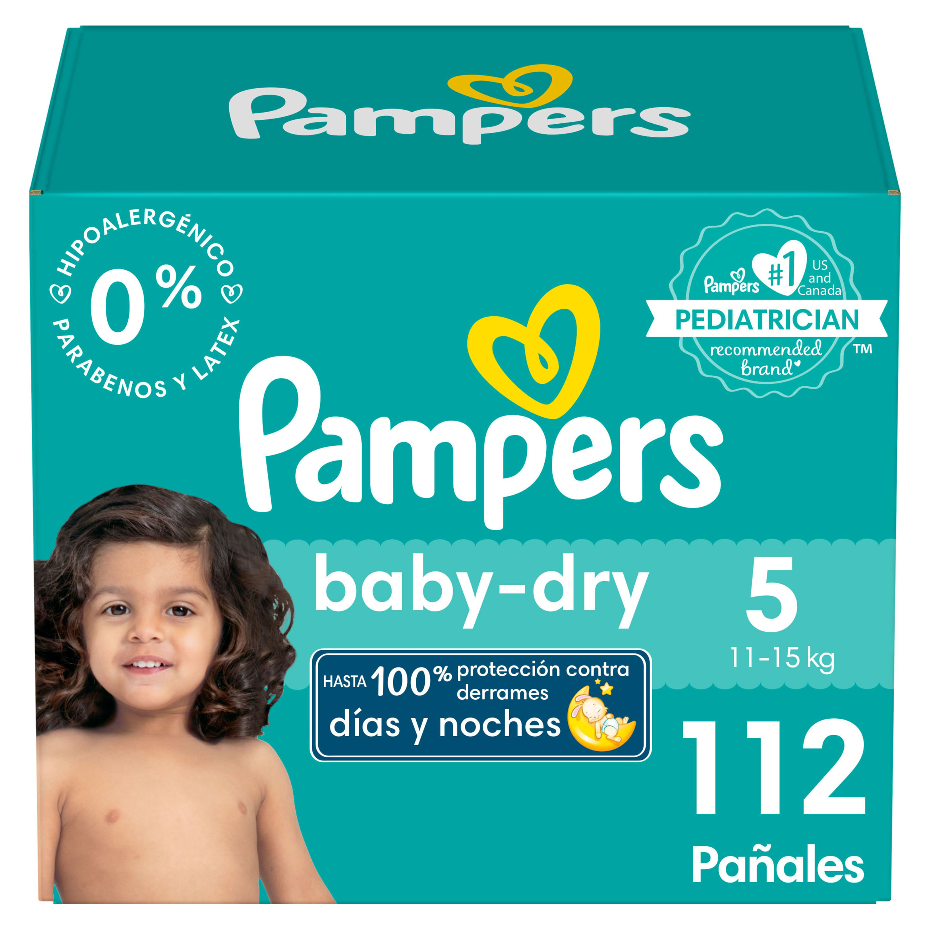 Pañales Desechables Pampers 78 Und Baby Dry Talla 5