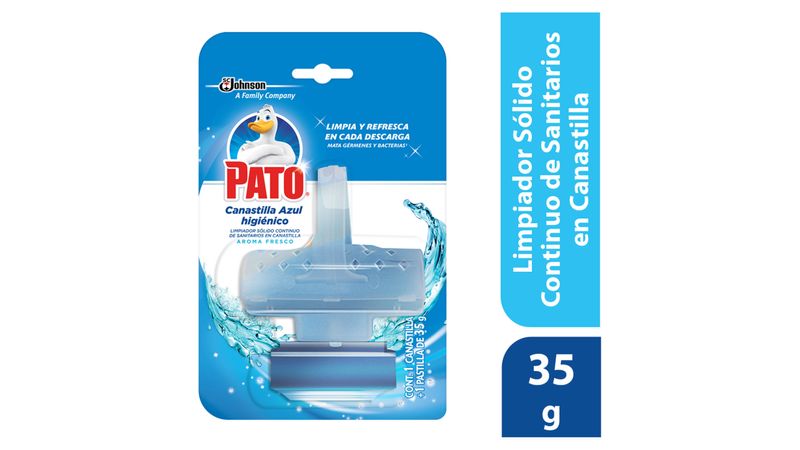 ▷ Comprar Ambientador Limpiador WC Azul Fresco Pato. 2 x 40gms