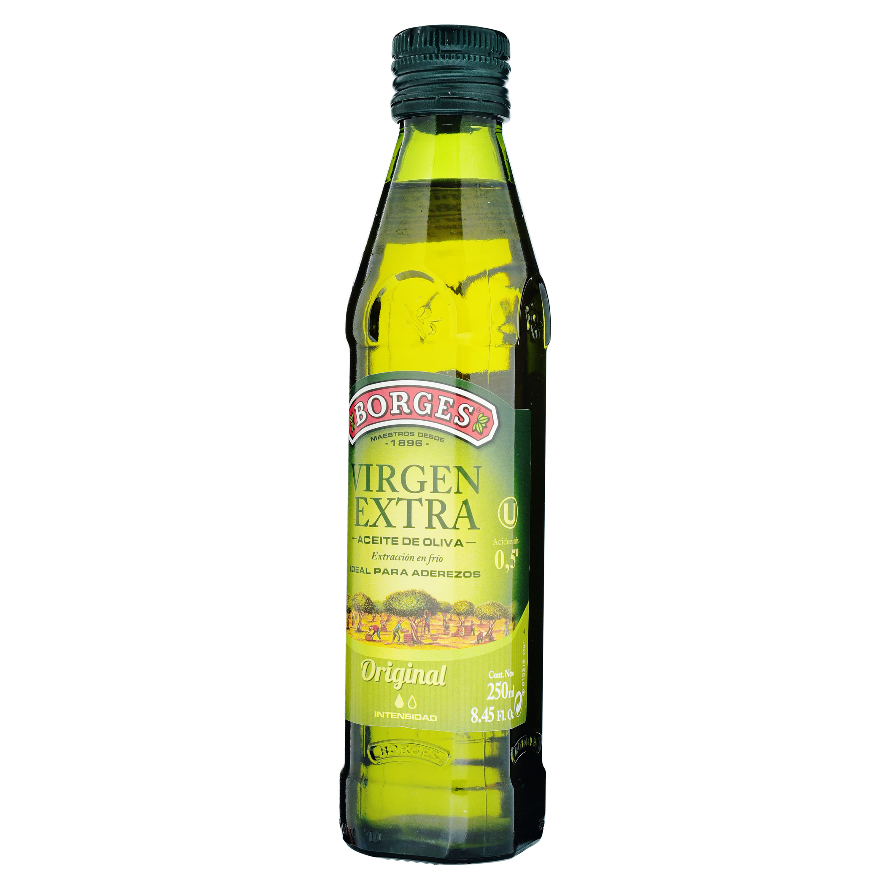 Aceite de oliva suave BORGES, botella 1 litro