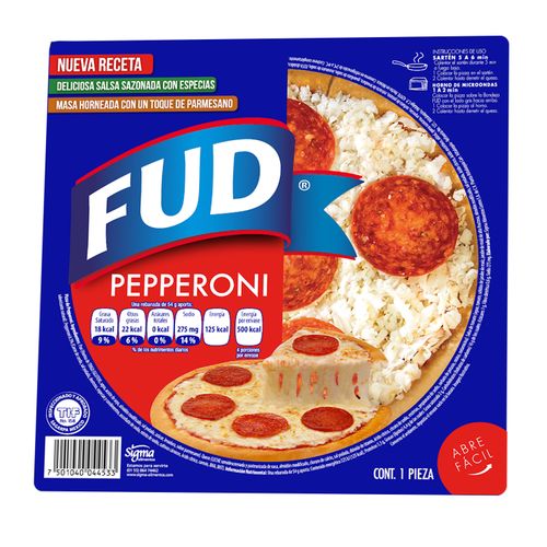 Pizza FUD De Pepperoni - 216 g
