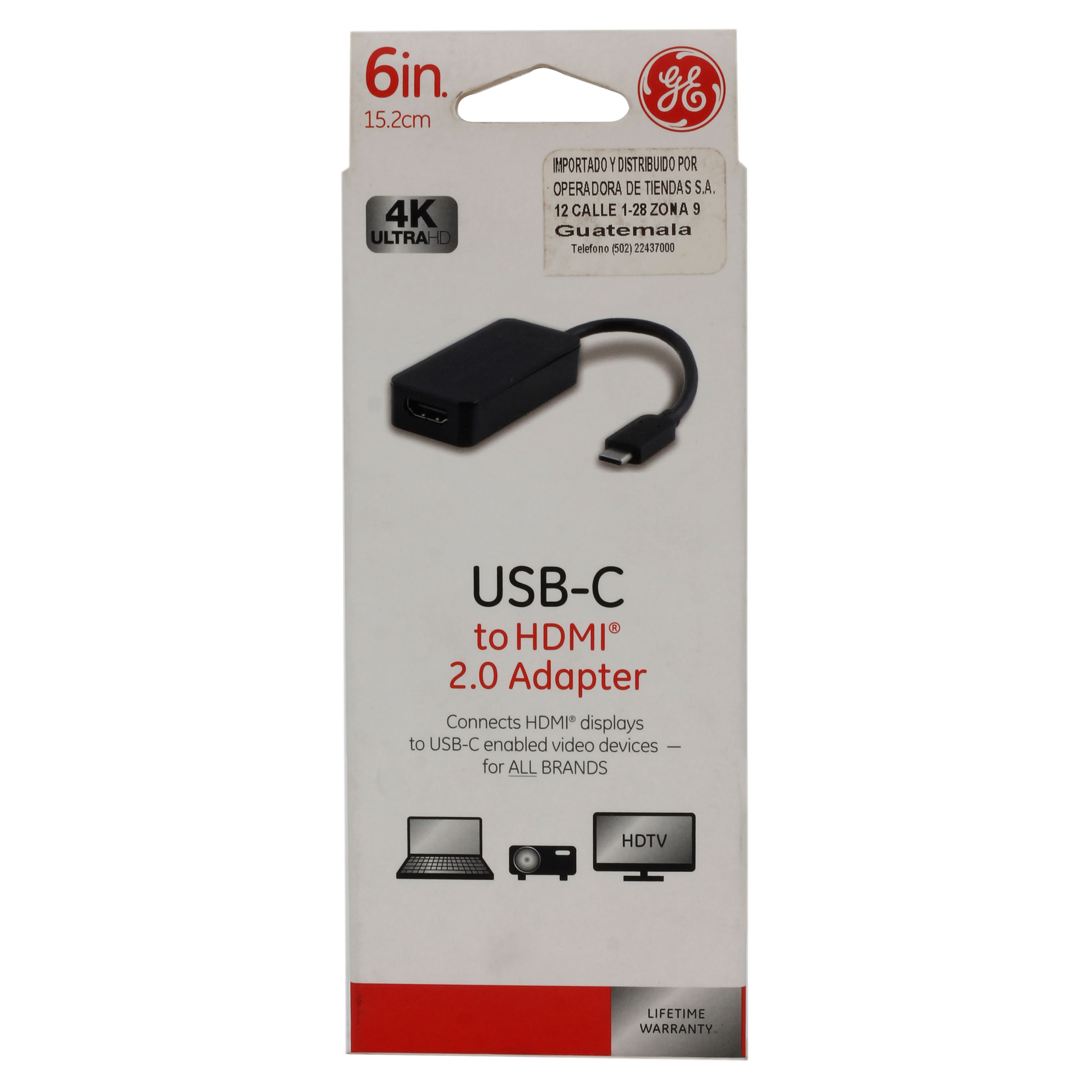 Cable adaptador para celular de USB tipo C 3.1 a HDMI con soporte 4K -  Tecnopura