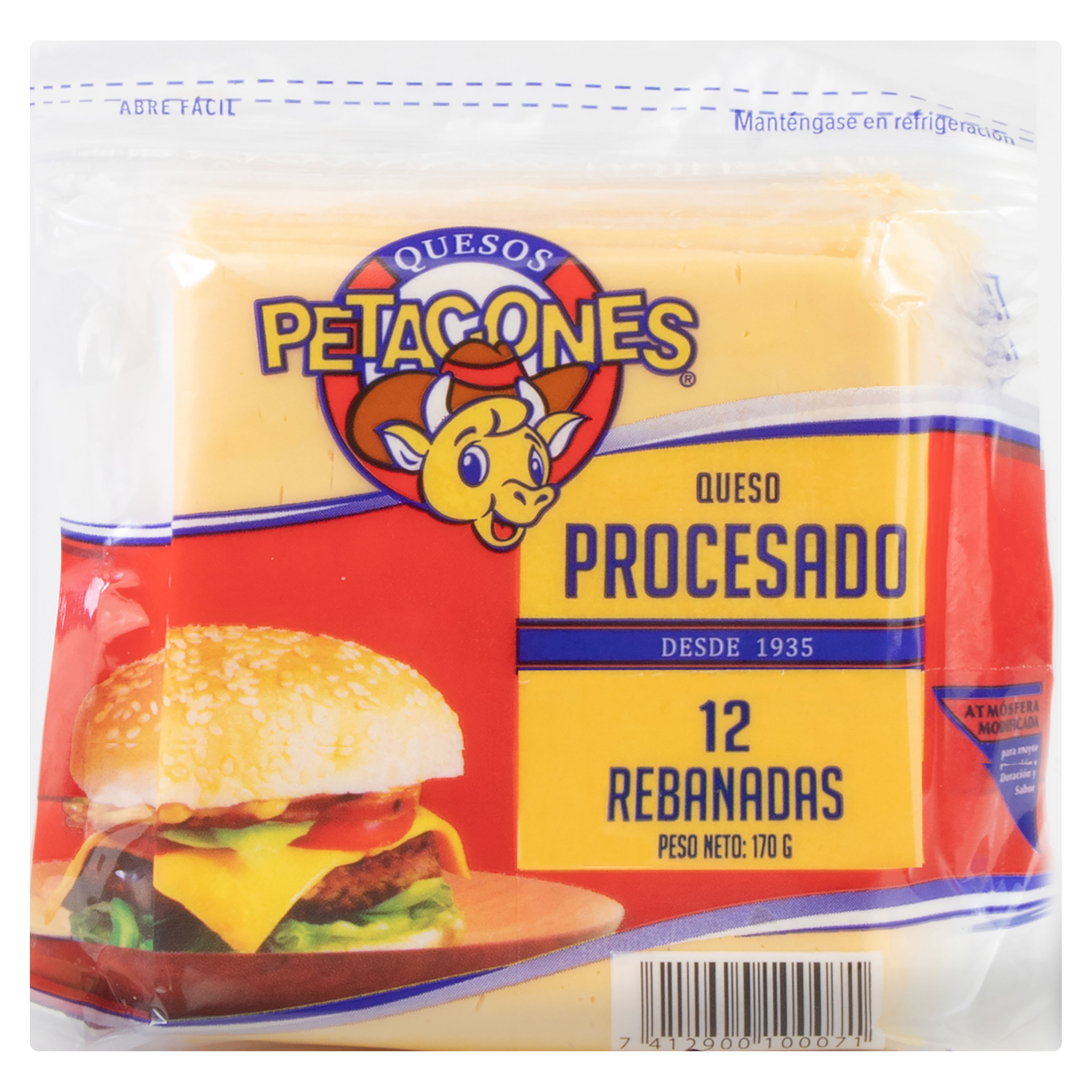 Comprar Queso Procesado Petacones 12 Rebanadas - 170 g | Walmart El ...