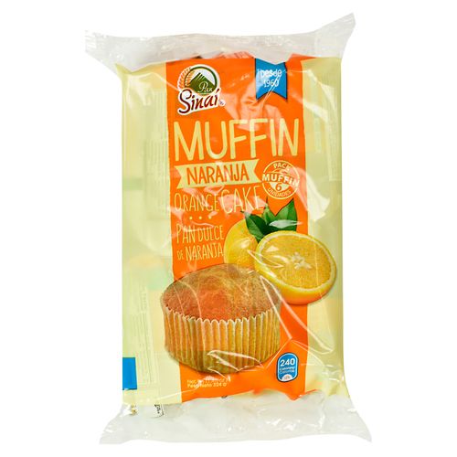 Muffin Sinai Naranja Pack - 324Gr