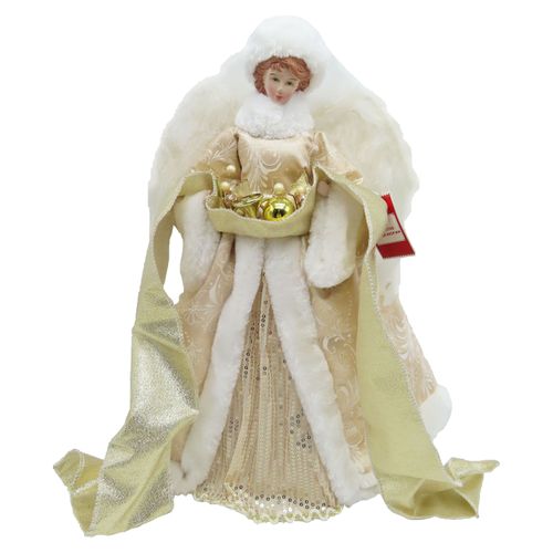 Angel Holiday Time Decorativo Dorado - 40centimetros
