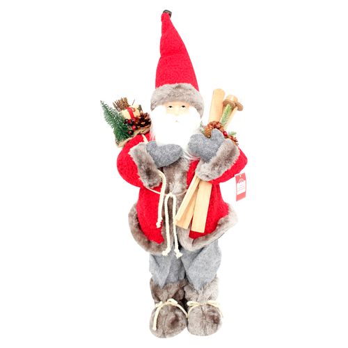 Santa Holiday Time Decorativo Natural - 60centimetros