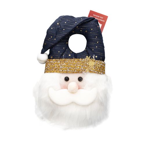 Adorno Holiday Time Puerta Tela Azul - 30Centimetros