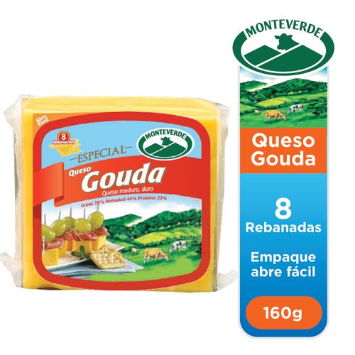 Queso Monteverde Gouda 8 Rebanadas 1 60 g