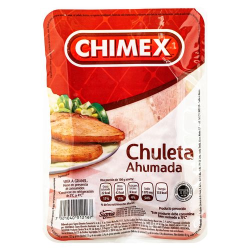 Chuleta De Cerdo Ahumada Chimex Empacado - 570 g