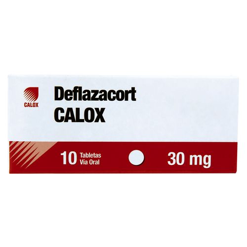 Calox Deflazacort 30Mg 10 Tabletas