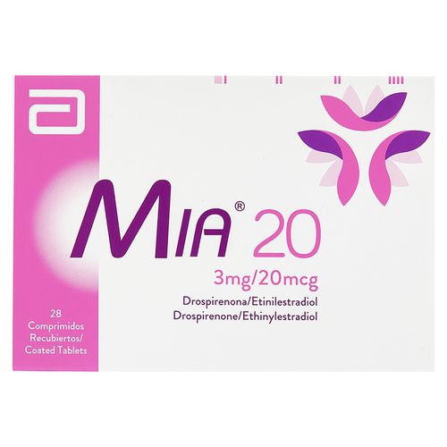 Mia 20 3 Mg/20 Mcg 28 Comprimidos