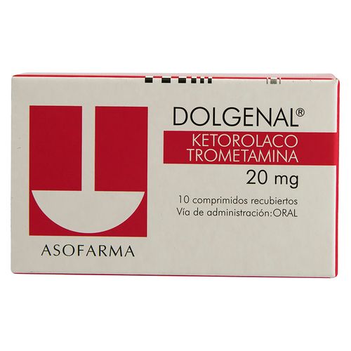 S-Dolgenal 20 Mg 10 Tabletas