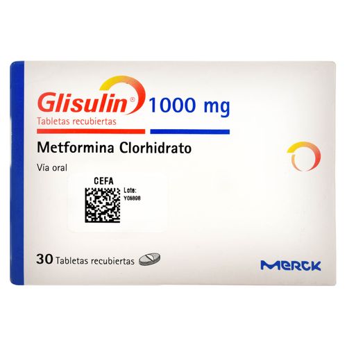 Glisulin Merck 1000 mg - Precio indicado por Unidad