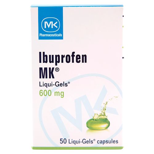 Ibuprofeno Mk Liqui-Gels 600 mg - Precio indicado por Unidad