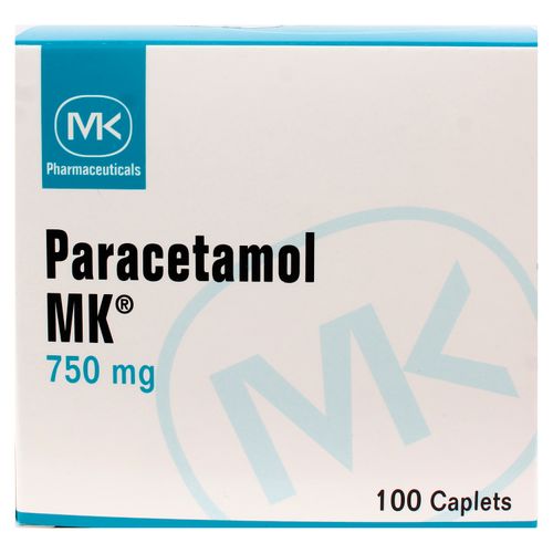 Paracetamol Mk 750 mg - Precio indicado por Unidad