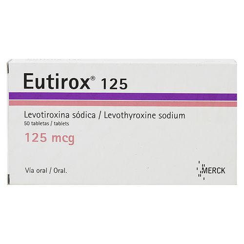 Eutirox Merck 125 mg - Precio indicado por Unidad