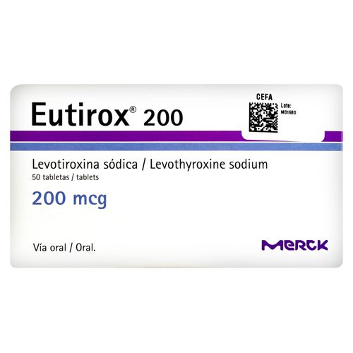 Eutirox Merck - Precio indicado por Unidad