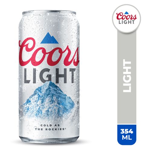 Cerveza Coors Light Lata - 354 ml