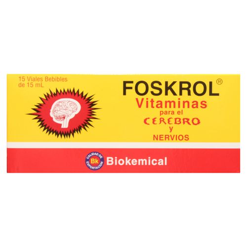 Foskrol Vitaminas Sol Oral 15 Viales