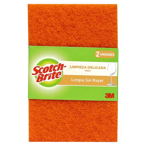 Fibra Scotch Brite Naranja No Rayas - 2Uds