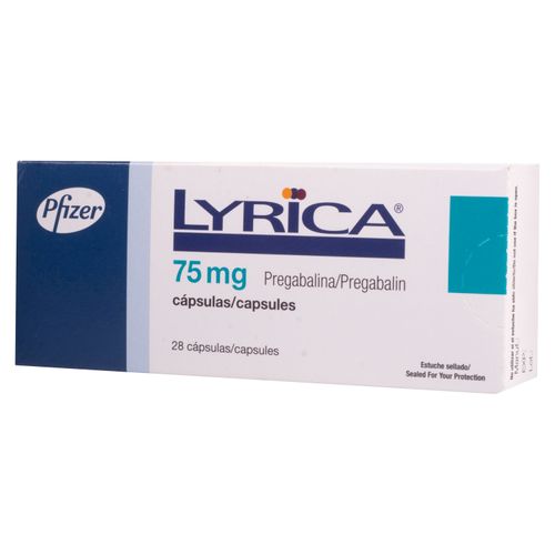 Lyrica Pfizer 75 mg - Precio indicado por Unidad