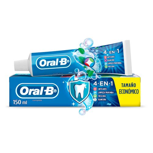 Pasta Dental Oral-B Complete 4En1 Con Flúor 150 ml