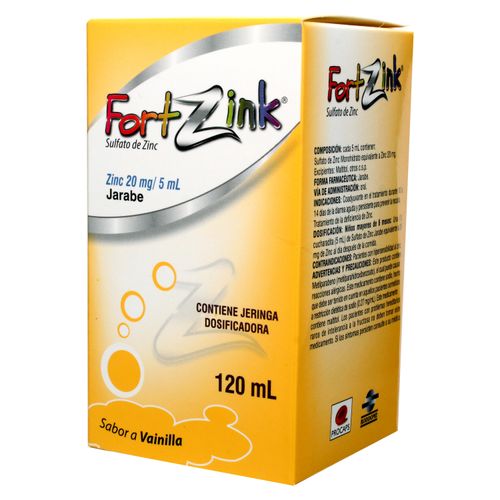 Fortzink Jarabe 20 Mg/5 ml 120 ml