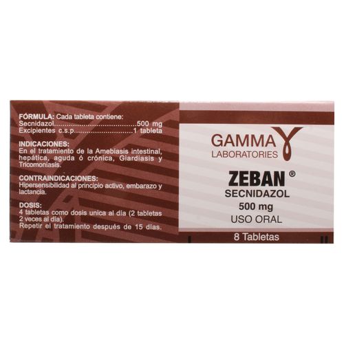 Zeban Gamma 8 Tabletas