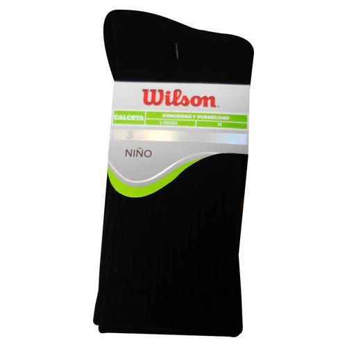 Pack 3 Calceta Wilson Niño Multicolor Ch Sin Felpa B6999