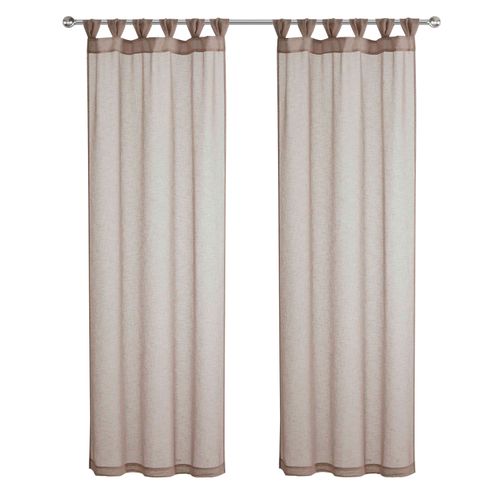 Set De 2 Cortinas Mainstays Cecil Taupe  Modelo C3CPPR7684TP