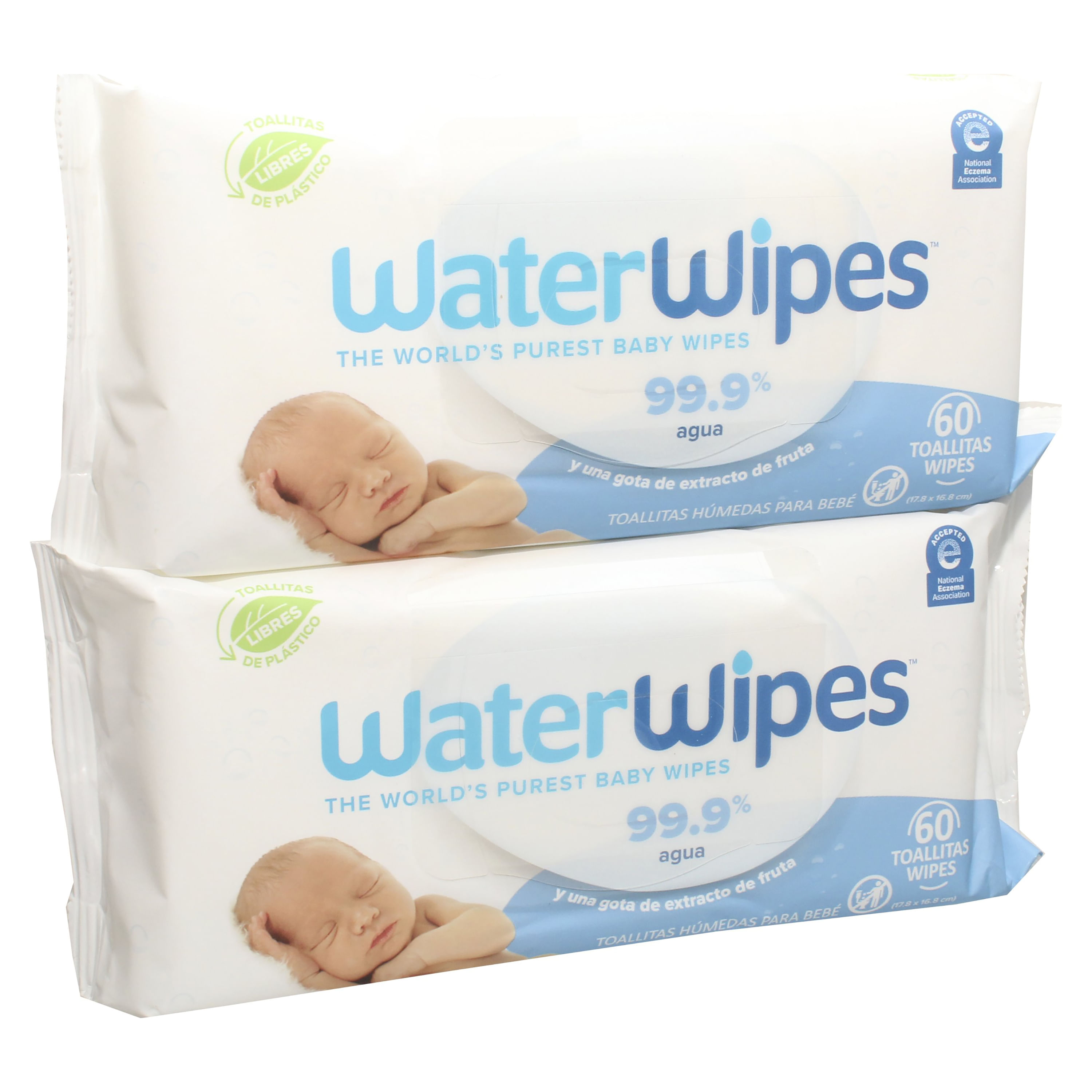 WaterWipes Toallitas de baño XL sin plástico para niños pequeños y bebés,  99.9% toallitas a base de agua, sin perfume e hipoalergénicas para pieles
