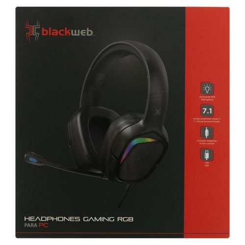 Blackweb Headset Gaming Rgb Para Pc