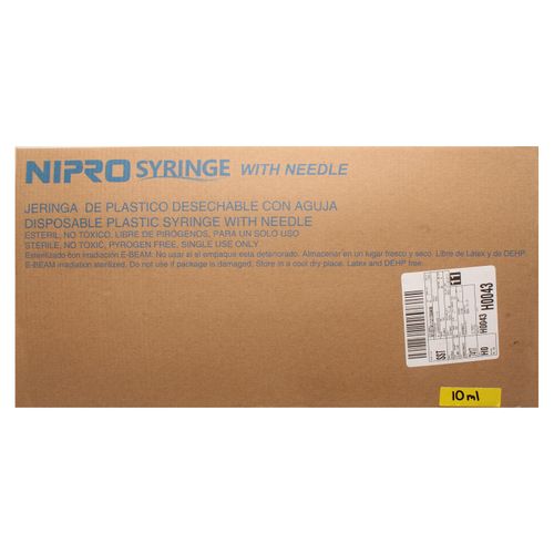 Jeringa Nipro 10Cc 1 1/2 - Precio indicado por Unidad