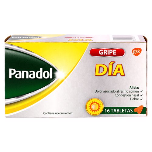 Tabletas Panadol Dia 16 Unid