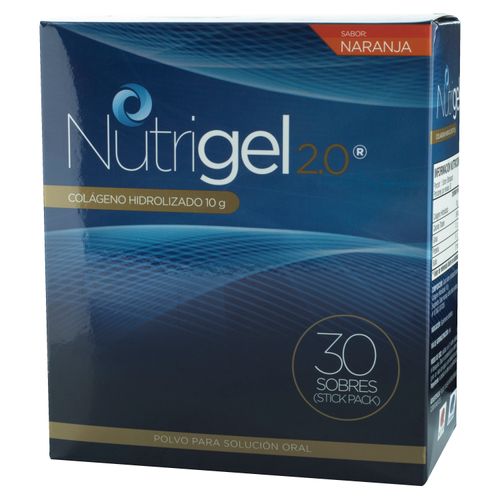 Nutrigel 2.0 Naranja 10 g X30 Sobres