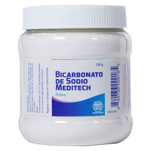Bicarbonato Marca Meditech Tarro - 1/2 Libra