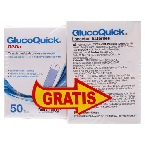 Kit Glucoquick Tiras Y Lancetas Procaps