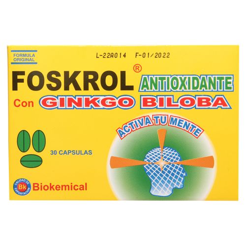 Foskrol Antioxidante C/Ginkgo Biloba 30C