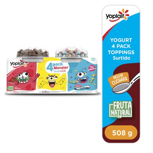 4 Pack Yogurt Topping Yoplait - 508gr