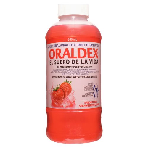 Suero Oral Oraldex Sabor A Fresa - 500 ml