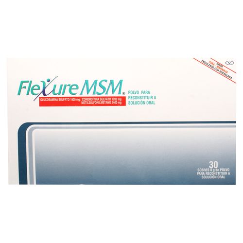 S-Flexure Msm 8 g Sabor Naranja 30 Sobres