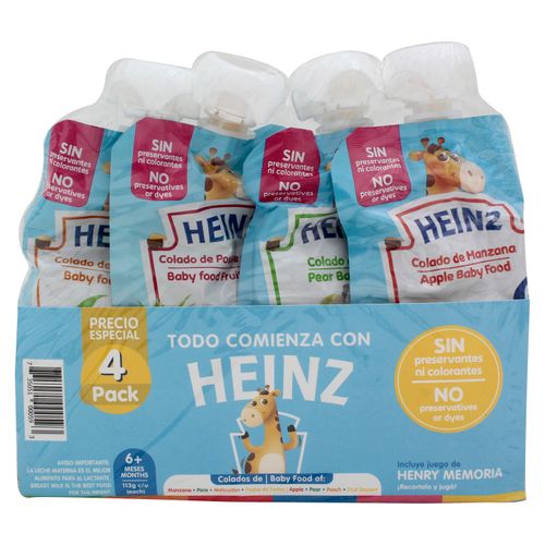 Colados Heinz 4 Pack Flex Surtido 113Gr