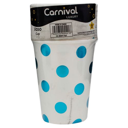 Vaso Azul Metalico Carnival 281 ml