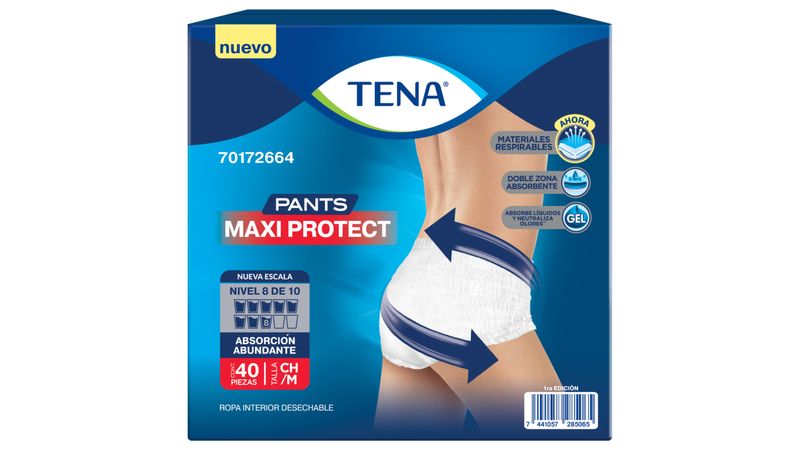 Comprar Pañales Para Adulto Tena Slip Maxi Protect Talla: CH/M - 40Uds