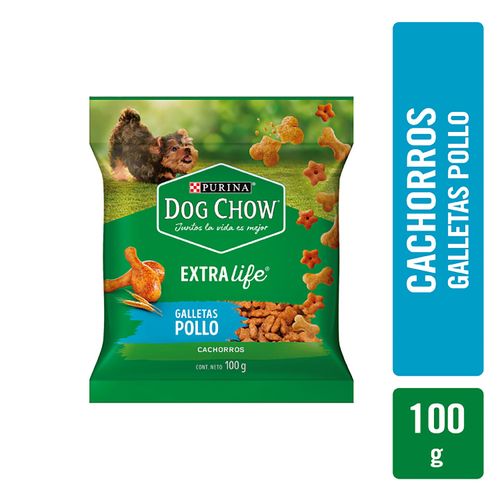 Snack Marca Purina Dog Chow Perro Cachorros Galletitas Sabor A Pollo 100g