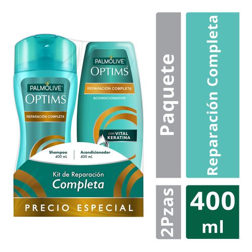 Shampoo Y Acondicionador Palmolive Optims Reparación Completa 400ml + Acondicionador 400ml