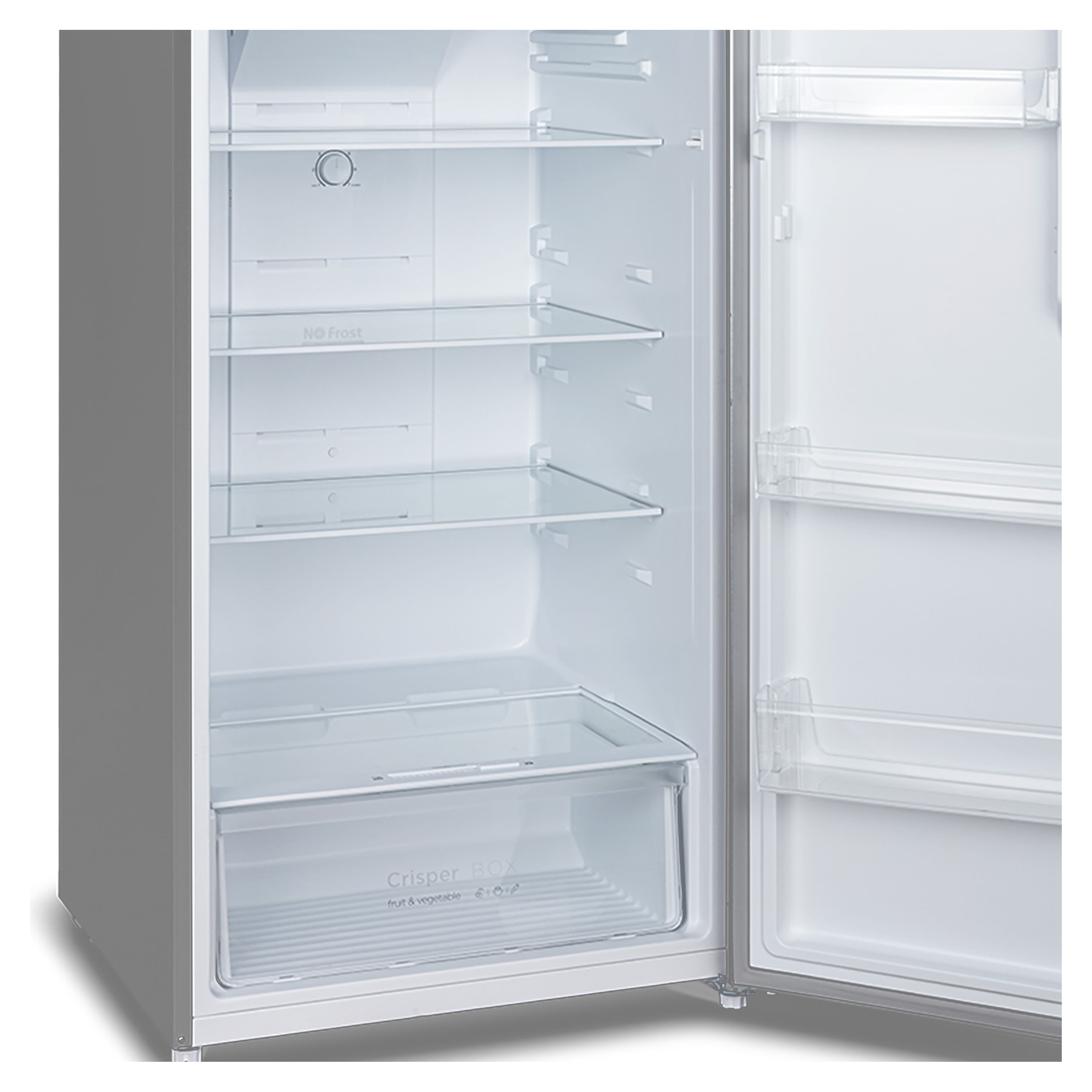 Refrigeradora No Frost Oster 479 Litros 17 Pies Cubicos Silver 2 Puertas  Luz Led Dispensador De Agua Manija Externa Display Exterior Bandejas De Vid